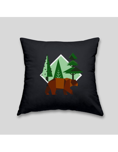 Brown bear cushion