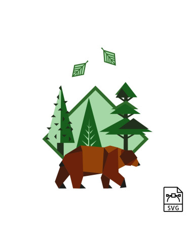 Brown bear - Vector graphics