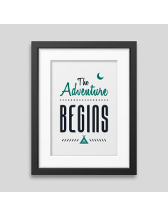 The adventure begins Framed poster