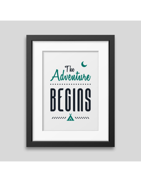 The adventure begins Framed poster